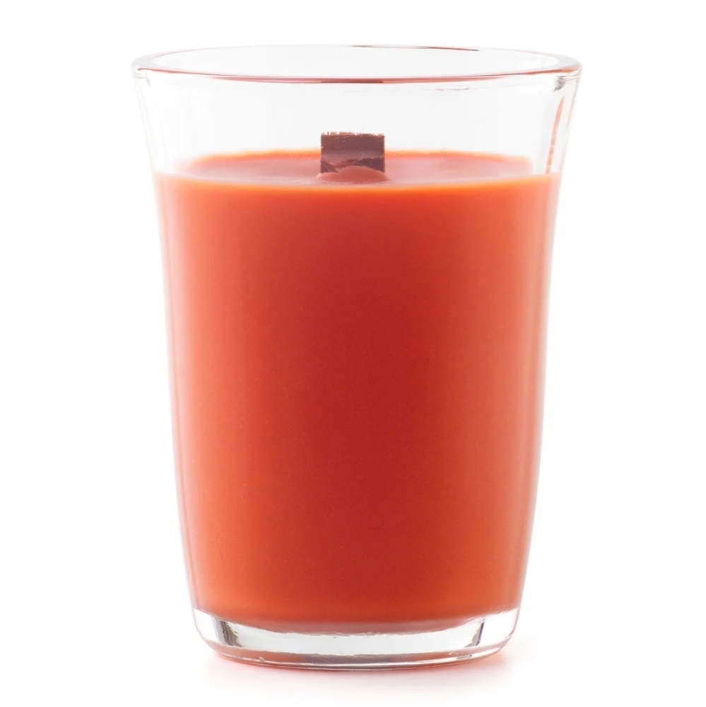 Mango Cooler wood wick candle 8 oz 50 hr burn time Crackles Celebrating Home NEW